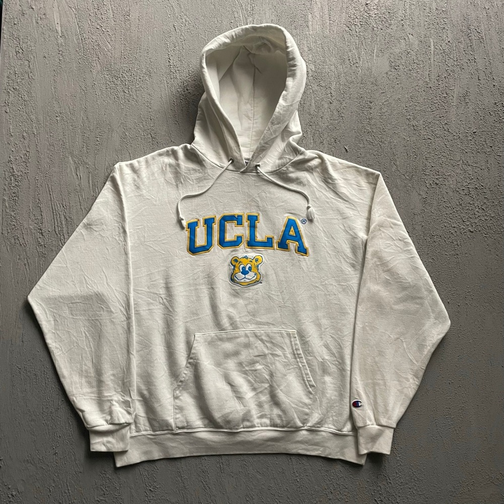 Champion UCLA Bruins Mascot Hoodie Mens XL White